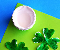Shamrock cupcake craft