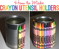 DIY Crayon Utensil Holder