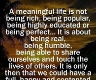 A meaningful life