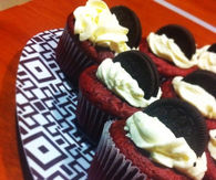 Oreo red velvet cupcakes