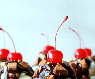 Chocolate cherry cupcakes