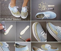 DIY Studded Sneakers