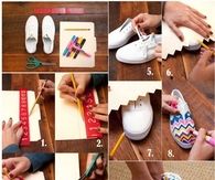 DIY Fashion Craft Sneakers