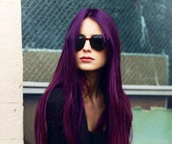 Purple long hair