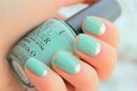 Aqua blue opi nails