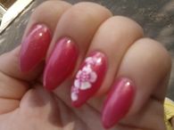 Cute pink nails