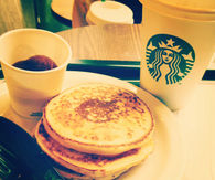 Pancakes and starbucks