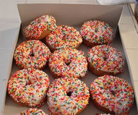  Vanilla Sprinkled donuts
