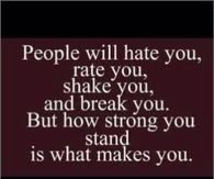 How strong you stand is what makes you