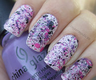 China Glaze Splattered Nails