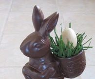 Spray painted ceramic bunny
