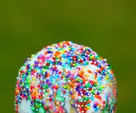 Colorful ice cream with sprinkles