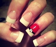 Pokeball nails