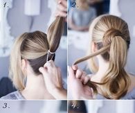 DIY bun hairstyle