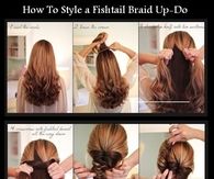 DIY Fishtail Braid Up Do