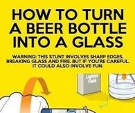 DIY Beer Bottle into Glass