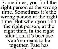 the right person at the right time