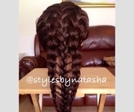 French feathered braids