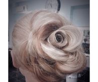 Rose hair bun