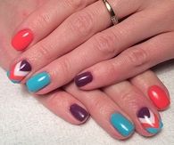 Patterned nail art