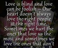 love is blind