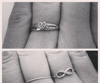 Heart and infinity rings