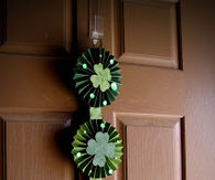 Four leaf clover lollies door hanger