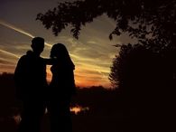 Lovers at sunset