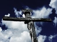 Large wooden cross