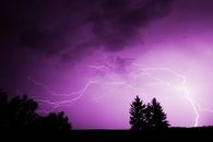 Purple lightning