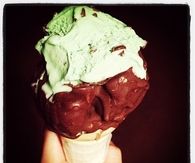 Mint chocolate chip ice cream