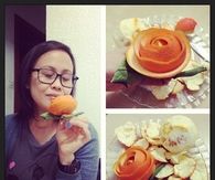 Orange peel rose