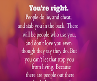 youre right