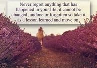 never regret anything