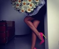 Hot Pink Heels with Yellow Stiletto