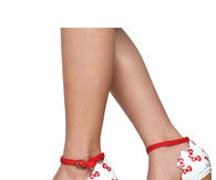 Hello Kitty Red and White Wedges