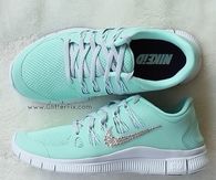 Mint Green Glitter Nikes
