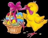 Little Chick Opening Easter Basket