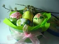 Pretty Hand Painted Easter Eggs