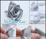 DIY Ribbon Rose