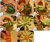 DIY Cucumber Flower