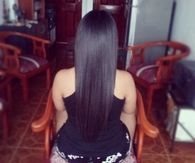 Long black hair