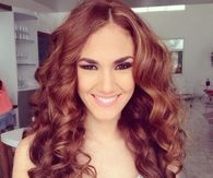 Bouncy brunette hair curls