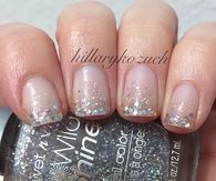 Glitter gradient nails