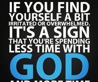 Less time with God