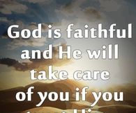 God is faithful
