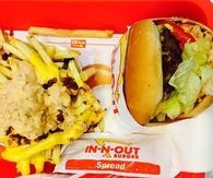 In and out burger and fries