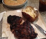 Steak and potatoes
