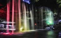 Colorful river lights