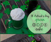 ST Patricks Day Green Beer Cake Recipe